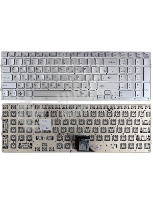 Клавиатура для ноутбука Sony Vaio VPC-CB VPC-CB17 серебристая