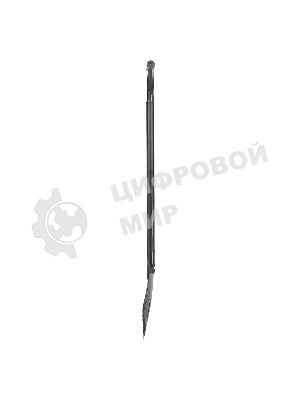 Лопата штыковая Сибртех 210х290х1150 мм, цельнометаллическая, с зубьями