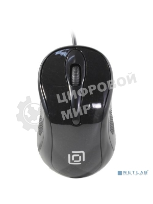 Мышь проводная Oklick 385M черный, 1000 dpi, USB, кнопки - 3