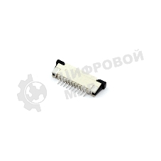 Разъем FPC Half Coverage Top Contact 1.0K-BS-10PWB 10 pin высота 2мм шаг 1мм
