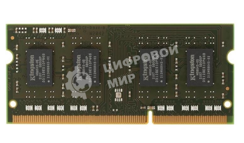 Оперативная память Kingston ValueRAM, DDR3, 4GB (1x4GB), 1600MHz, CL11, SO-DIMM
