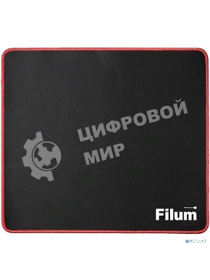 Коврик игровой для мыши Filum FL-MP-S-GAME серия- Bulldozer, черный, оверлок, размер “S”- 250x200x3 мм, ткань+резина.