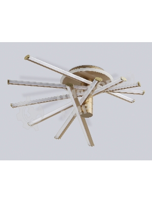 Потолочный светодиодный светильник Ambrella light FL6234 GD золото 96W 3000K-6400K 605*605*200 (ПДУ ИК)