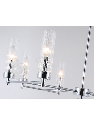 Люстра Ambrella light LH55152/8 CH/CL хром/прозрачный E14/8 max 40W D765*520