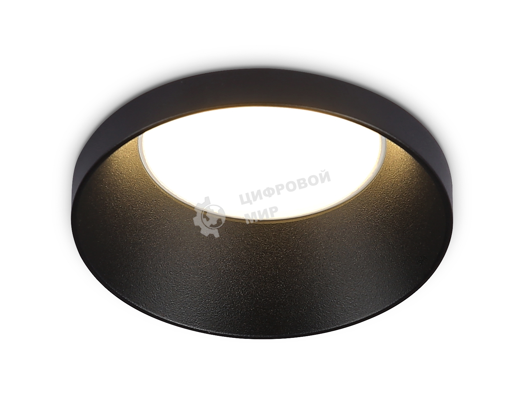 Встраиваемый точечный светильник Ambrella light TN102802 BK черный GU5.3 D71*34