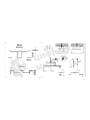 Светильник Ambrella light TR303046/3 BK/GD черный/золото E27/3 max 60W 540*100*270