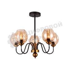 Светильник Ambrella light TR9057/5 DCF/TI темный кофе/янтарь E27 max 40W D650*572