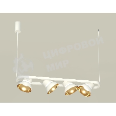 Светильник Ambrella light XB9163081/4 SWH/PYG/CL белый песок/золото желтое полированное/прозрачный GX53 (С9163, N8144)