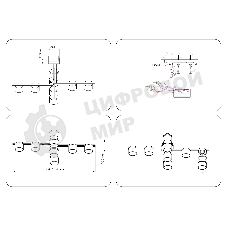 FL51663/8 WH/CL белый/прозрачный GX53/8 847*620*105