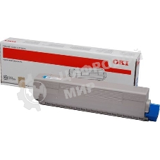Картридж лазерный Oki C831/841 голубой 10K