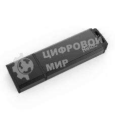 Флешка USB Netac U351 (NT03U351N-064G-20BK), 64Gb, USB 2.0, R/W 25/10, черный