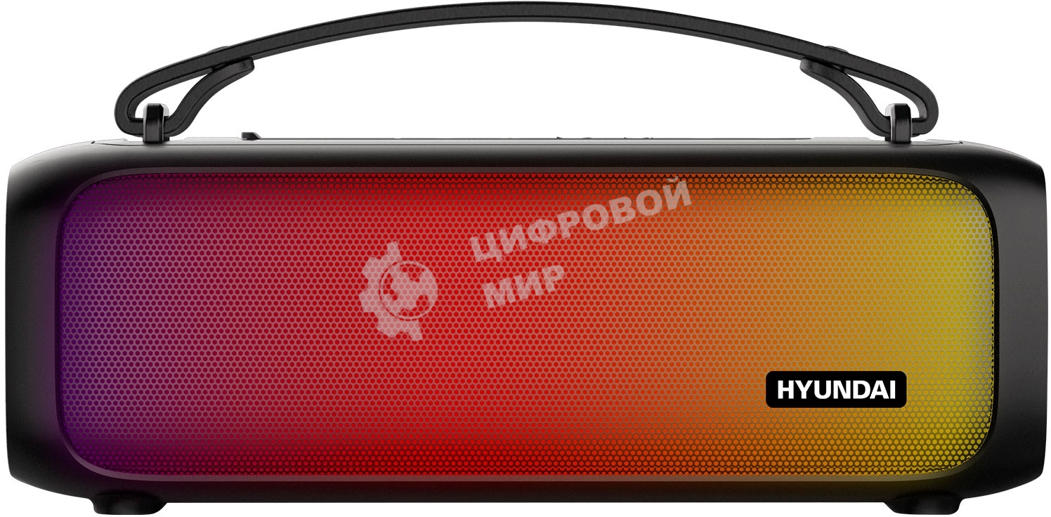 Портативная колонка Hyundai H-PS1020 черный 16W 2.0 BT 10м 1500mAh