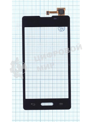 Сенсорное стекло (тачскрин) для LG Optimus L5 II E450 E460, черное