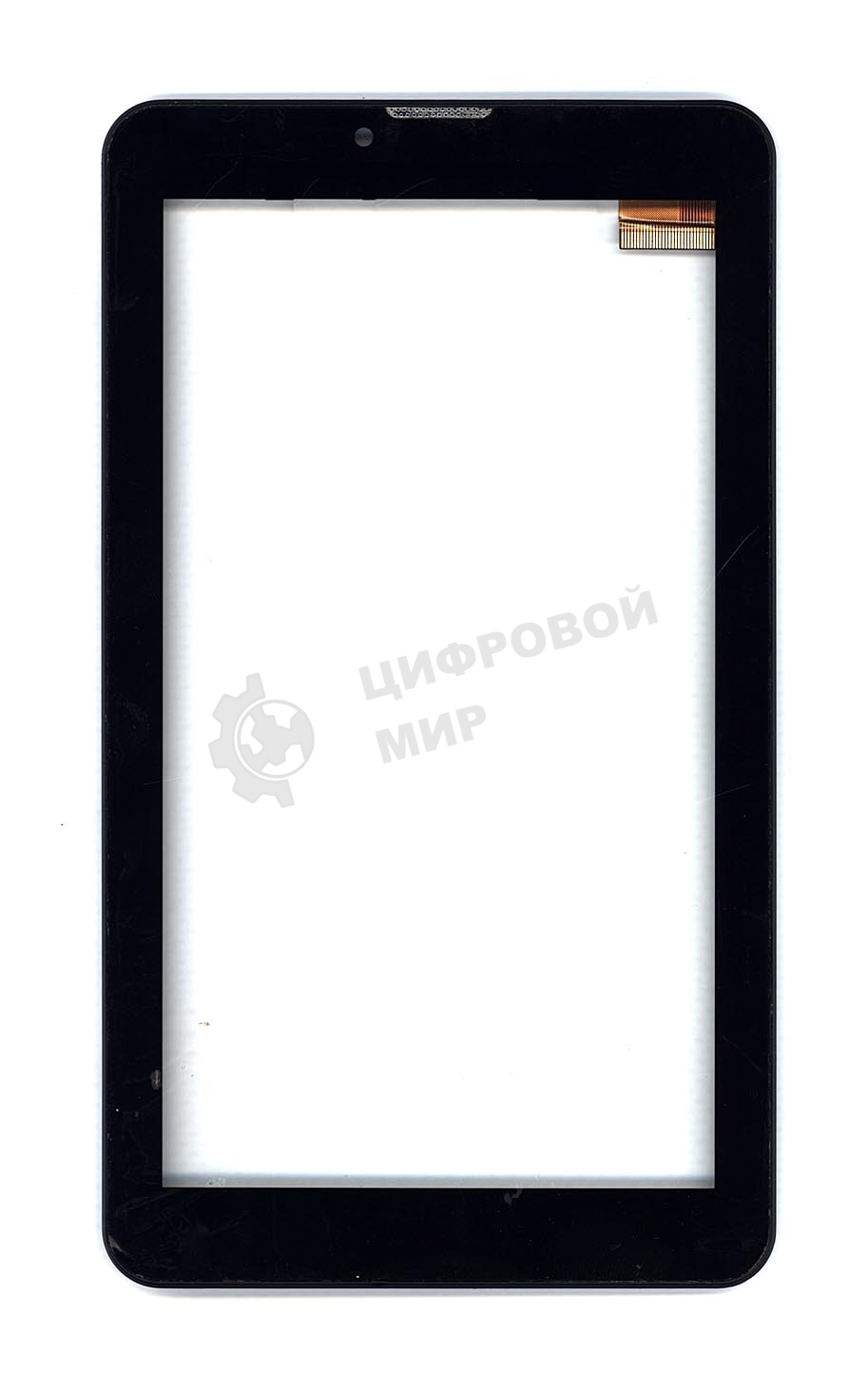 Сенсорное стекло (тачскрин) для Irbis TX76. черное с рамкой