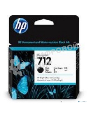Картридж струйный HP 712 3ED71A черный (80мл) для HP DJ Т230/630