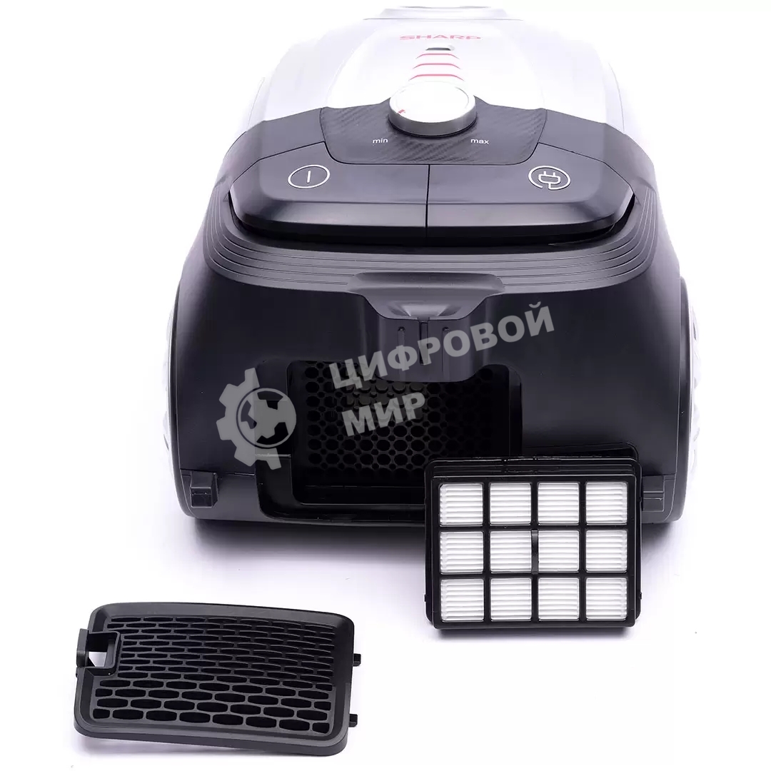 Пылесос Sharp ECJB19RS серебристый, 350/1900 Вт, уборка сухая, пылесборник мешок 2.3 л