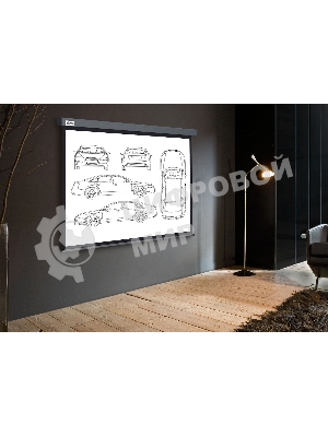 Экран Cactus 168x299см Wallscreen CS-PSW-168X299-SG 16:9 настенно-потолочный рулонный серый