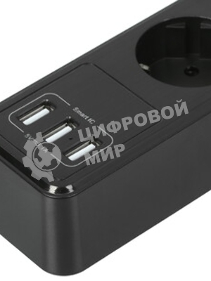 Сетевой фильтр QUMO Power Bar 5SP4U (P-0005), черный