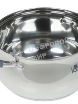 Кастрюля Lara LR02-482 BELL 20x11,5 см, 3,5 л, нержавеющая сталь 316L (хром/никель/молибден), с крышкой