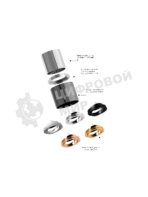 Корпус светильника C7511 SBK черный песок D80*H60mm MR16 GU5.3