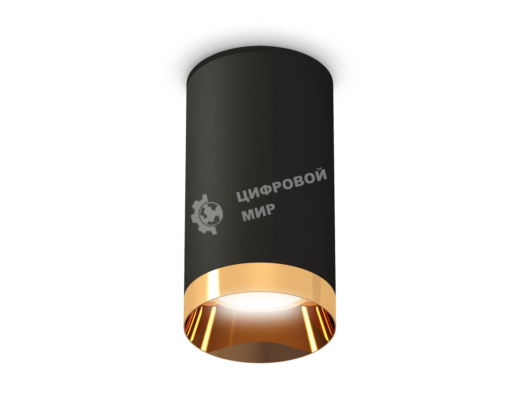 Светильник Ambrella Light XS6323024 SBK/PYG черный песок/золото желтое полированное MR16 GU5.3 (C6323, N6134)