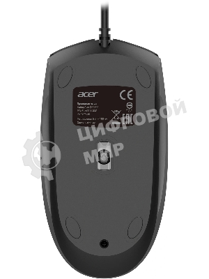 Комплект клавиатура+мышь Acer OCC500 проводной, USB, 1200 DPI, черный