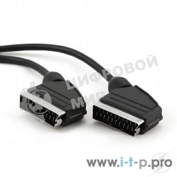 Кабель аудио/видео Gembird CCV-518, SCART/SCART, 21pin, 3м