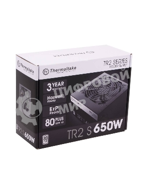 Блок питания Thermaltake TR2 S 650W Retail (PS-TRS-0650NPCWEU-2), 650Вт, 80 PLUS,120мм, черный