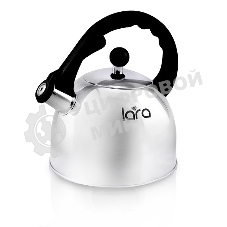 Чайник металлический Lara LR00-05 (зеркальный) 2.5 л, индукционное дно 0.3 мм, автоподъем ручки