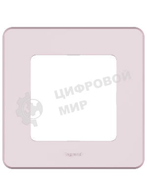 Рамка 1 пост розовый Inspiria