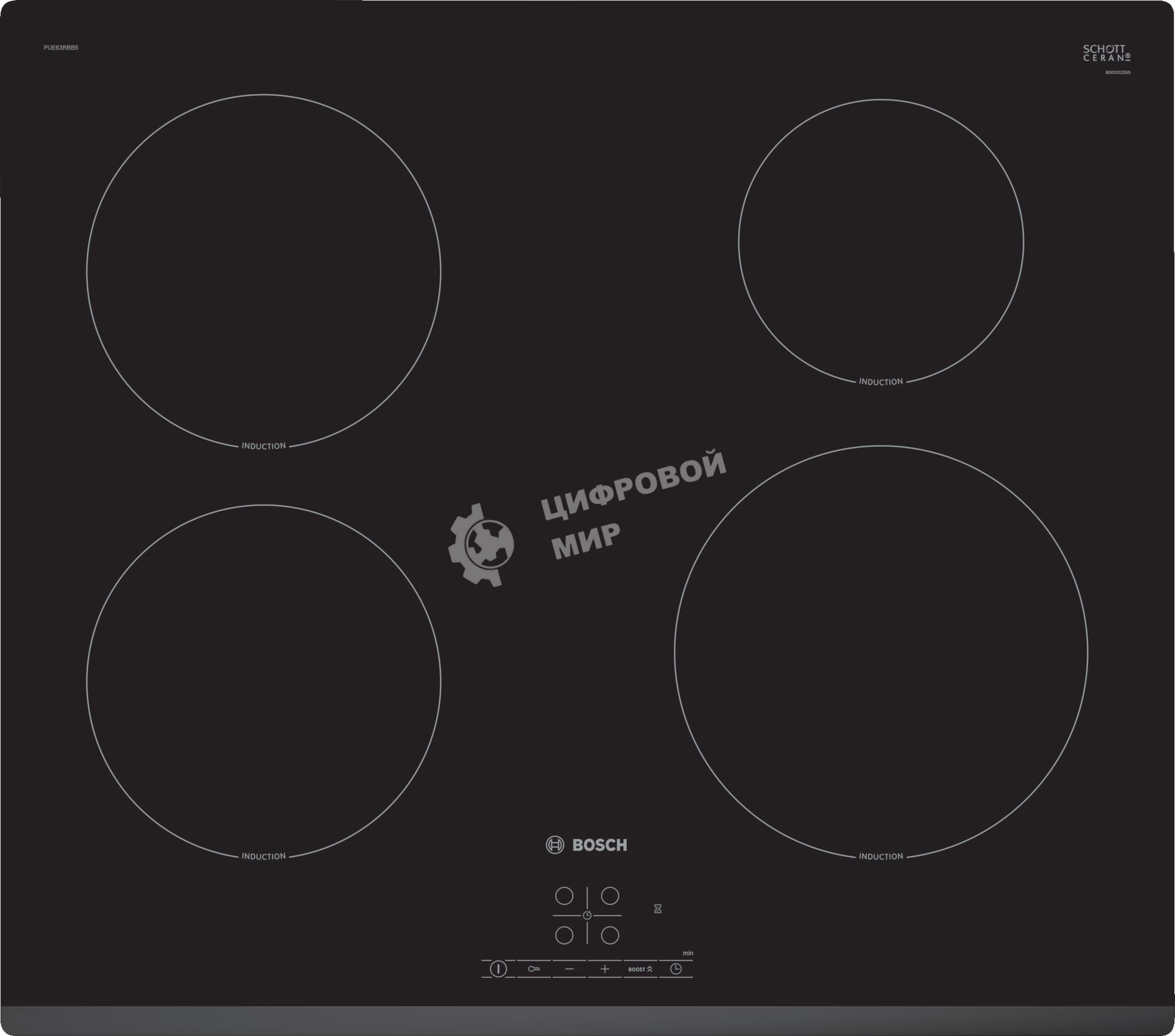 Индукционная варочная панель Bosch PUE63RBB5E