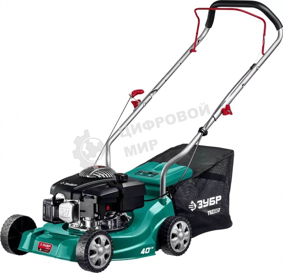 Газонокосилка Зубр 400 мм 2.5 л.с. бензиновая