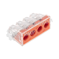 Экспресс-клемма Rexant СМК 773-174 с пастой, 4-проводная 0,75-6 мм² (50 шт/уп)