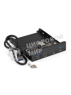 Планка USB на переднюю панель ExeGate U3H-622, 3,5