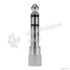 Переходник штекер 6.3мм гнездо 3.5мм стерео Rexant 14-0205