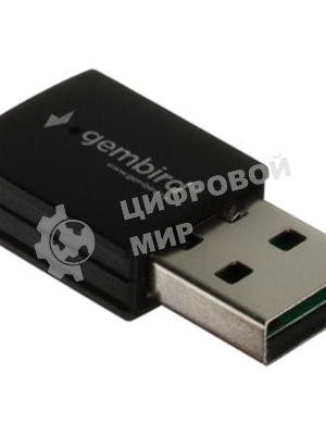 Сетевой адаптер Wi-Fi+Bluetooth Gembird WNP-UA-017, 150 Мбит, мини, USB, 802.11b/a/g/n/ac, RTL87