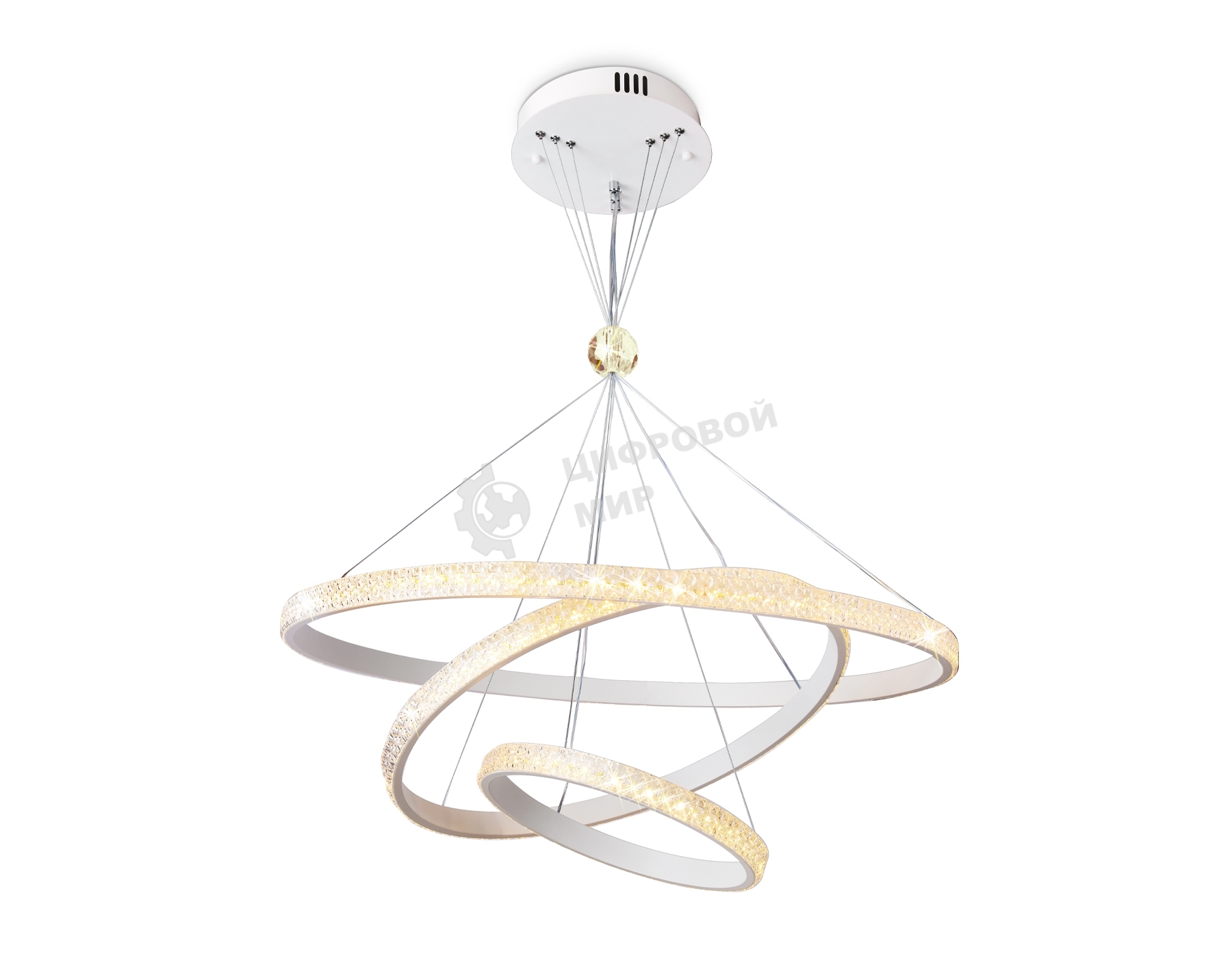 Светильник Ambrella light FA6157/3 WH белый 3000K/4200K/6400K 106W D700*890 (ПДУ РАДИО 2.4G)