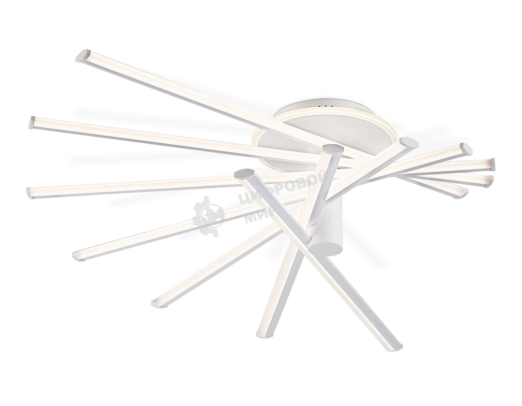 Потолочный светодиодный светильник Ambrella light FL6241 WH белый 135W 3000K-6400K 900*750*230 (ПДУ ИК)