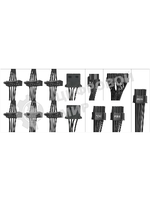 Блок питания Digma DPSU-750W-WH RTL, 750Вт, 80 PLUS, 120мм, черный