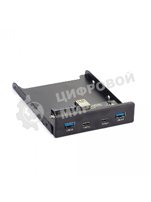 Планка USB на переднюю панель ExeGate U3H-619, 3,5