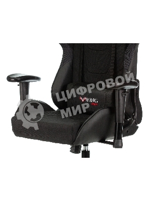 Кресло Бюрократ VIKING 4 AERO BLACK EDITION черный, экокожа, 120 кг, механизм качания