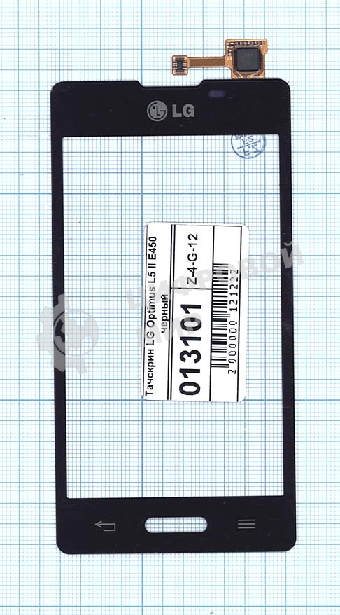 Сенсорное стекло (тачскрин) для LG Optimus L5 II E450 E460, черное