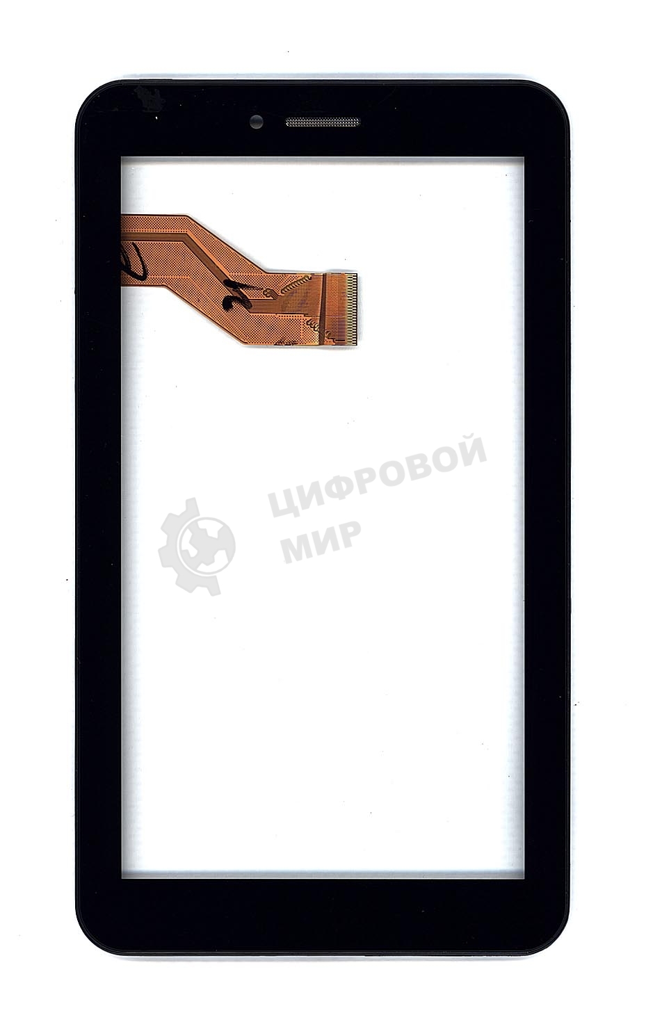 Сенсорное стекло (тачскрин) для Irbis TX32, черное с рамкой