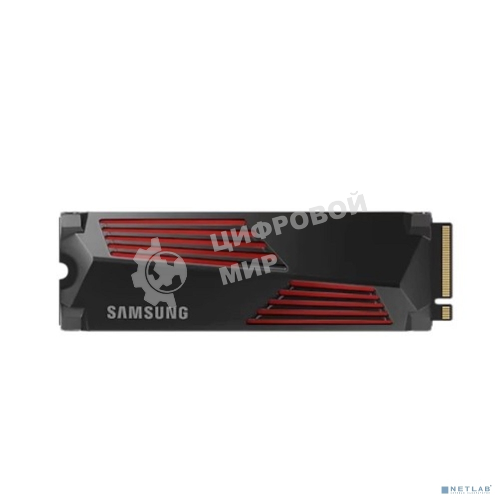 Накопитель SSD Samsung 990 PRO, 1000Gb, PCIe 4.0 x4, M.2 2280, NVMe, R/W 7450/6900, с радиатором