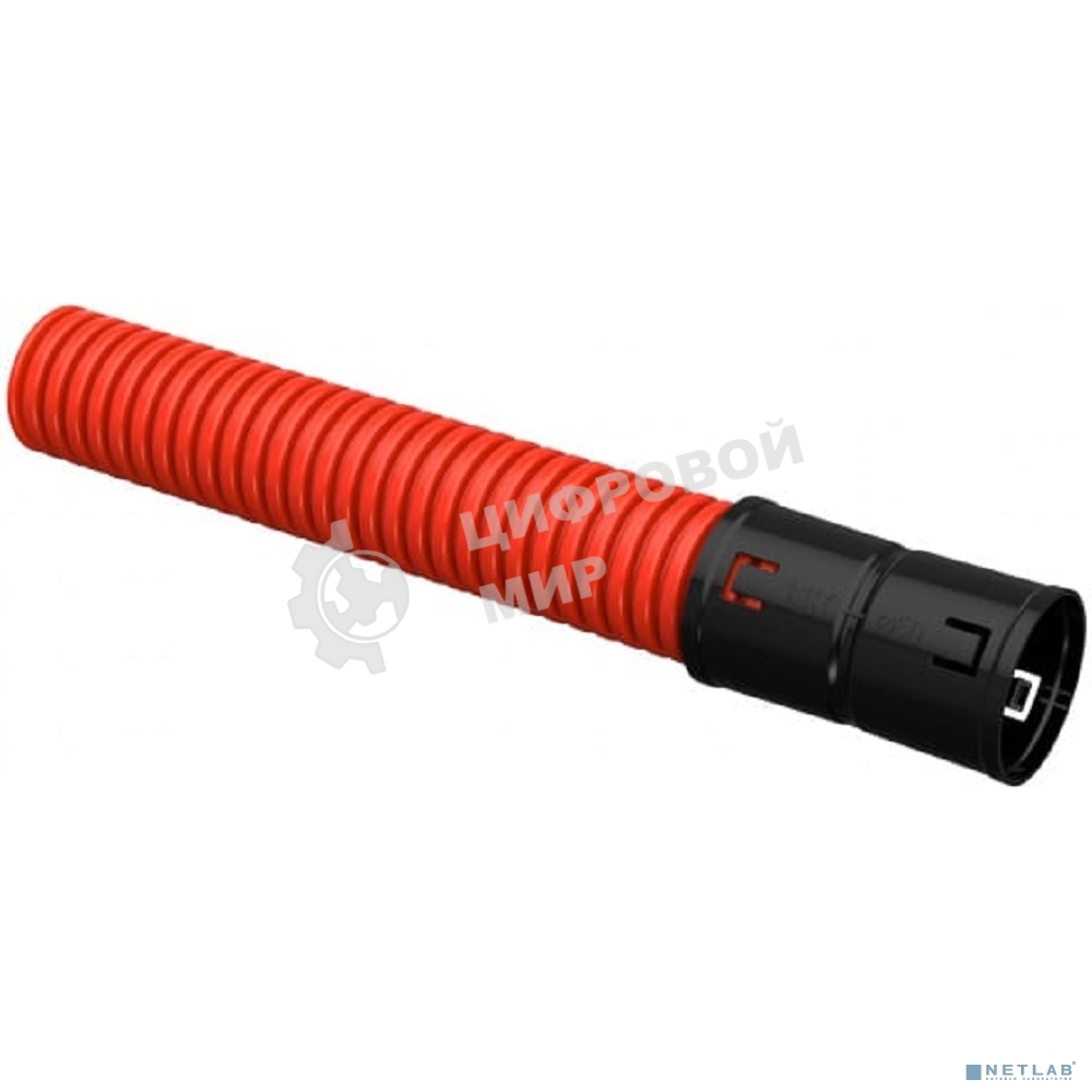 Труба гофрированная двустенная ПНД d50 мм красн. (уп. 50 м) ИЭК CTG12-050-K04-050-R/CTG12-050-K04-050