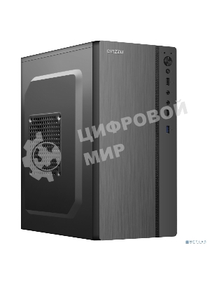 Компьютерный корпус Ginzzu B200 1хUSB 3.0,2хUSB 2.0,AU w/o PSU