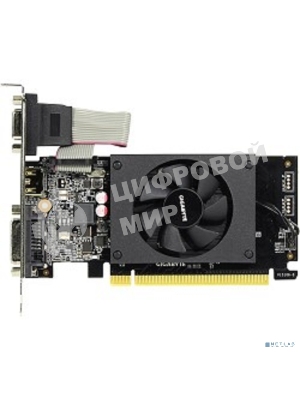 Видеокарта Gigabyte GV-N710D3-2GL RTL GT710, 2Gb, 64bit, DDR3, D-Sub, DVI, HDMI, PCI-E