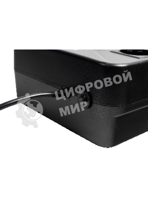 Источник бесперебойного питания SMARTWATT UPS SAFE PRO 1000 черный 1000/600 ВА/Вт, линейно-интерактивный, напольный/настенный, LED индикация, Shuko CEE7/4 - 8 шт. (4 шт. с резервным питанием, 4 шт. - сетевой фильтр)