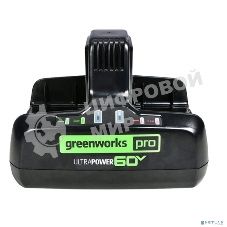Быстрое зарядное устройство для двух аккумуляторов Greenworks G60DC10, 60V, 10А 2954407