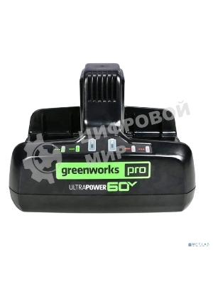 Быстрое зарядное устройство для двух аккумуляторов Greenworks G60DC10, 60V, 10А 2954407